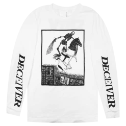 DIIV Deceiver Horsehead Long Sleeve White T-Shirt New Merch