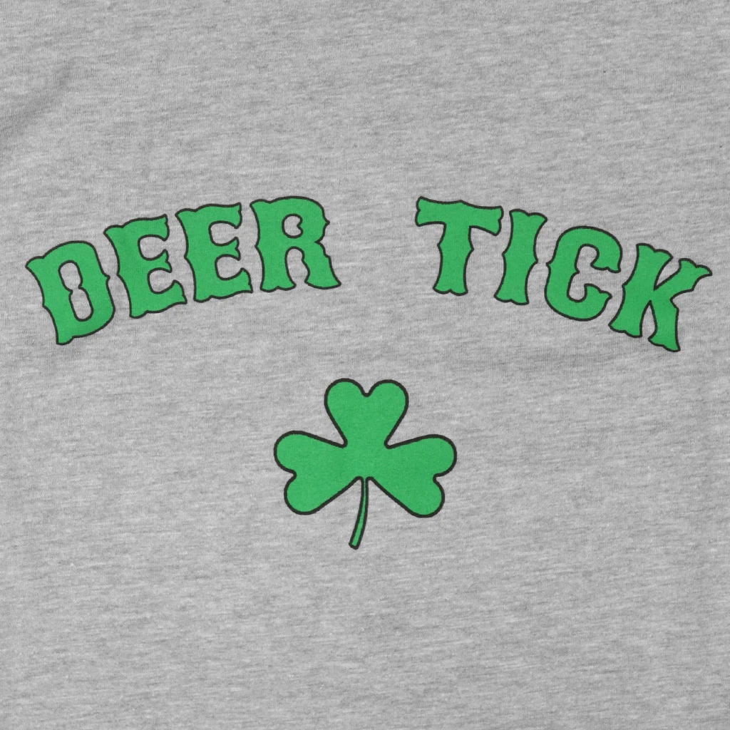 Deer Tick New Merch Shamrock Youth Heather Grey T-Shirt