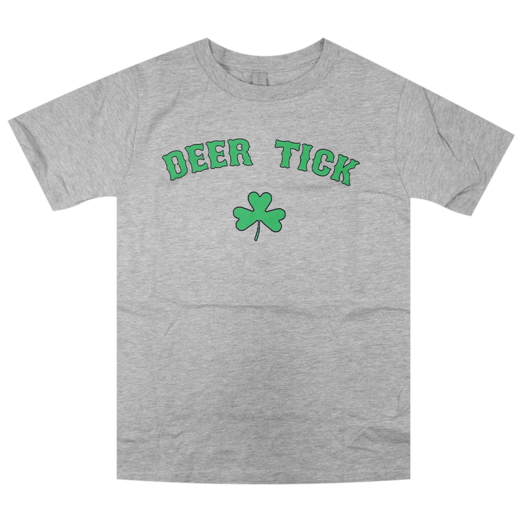 Deer Tick New Merch Shamrock Youth Heather Grey T-Shirt