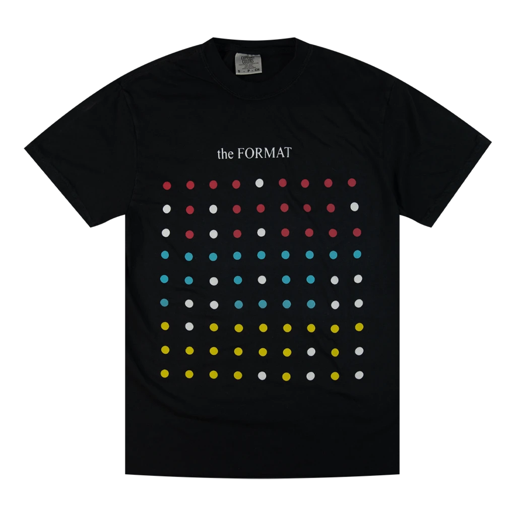 The Format Dots Black T-Shirt New Merch