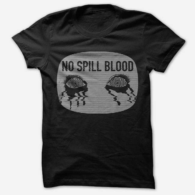 No Spill Blood Eyes Black T-Shirt New Merch