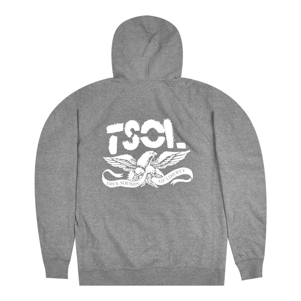 T.S.O.L. Logo Grey Zip Hoodie New Merch