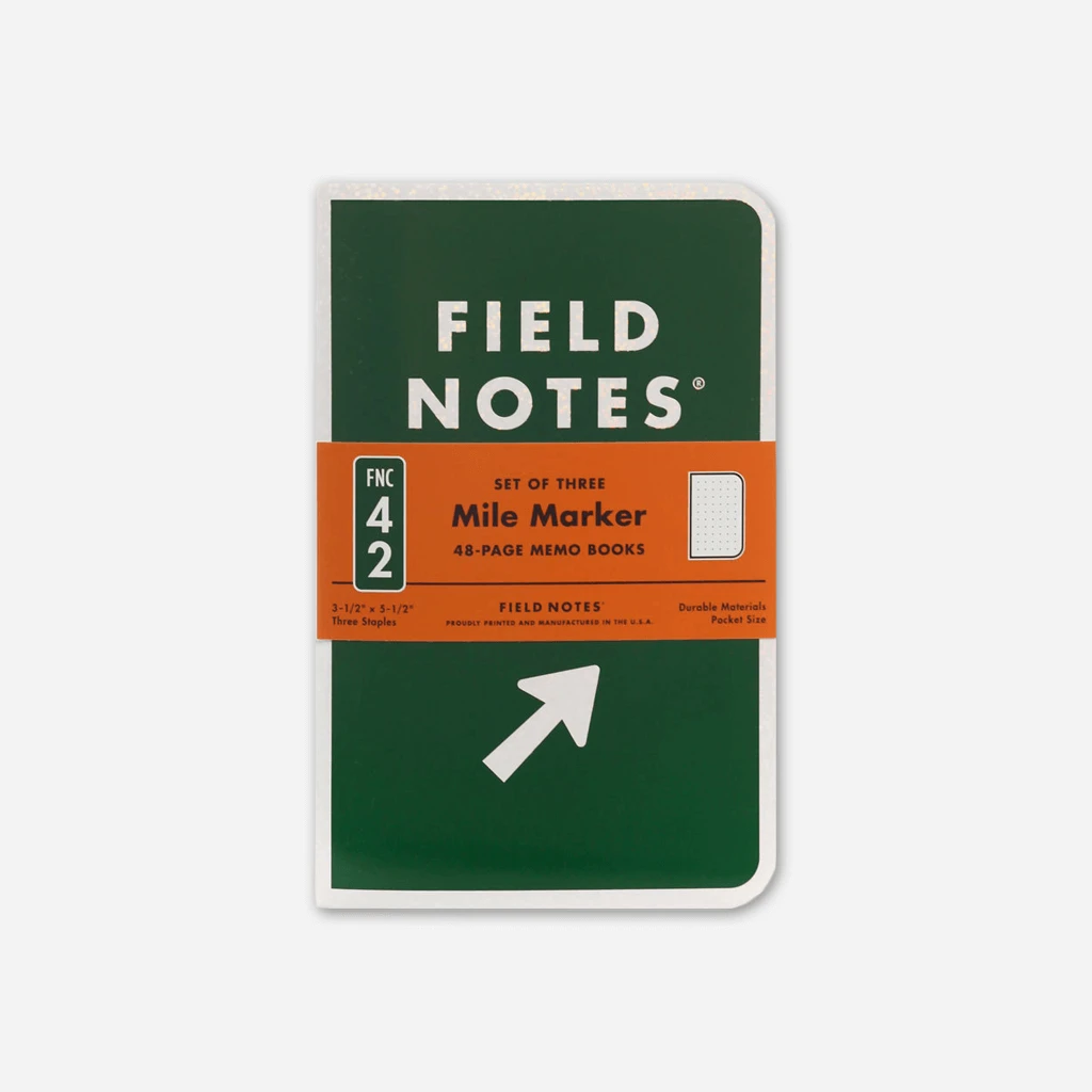 Field Notes Mile Marker 3-Pack & Companion National Highway Map
