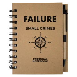 Failure New Merch Small Crimes Notebook