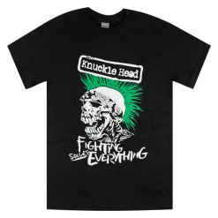 Knucklehead Tom New Merch Fighting Solves Everything Black T-Shirt
