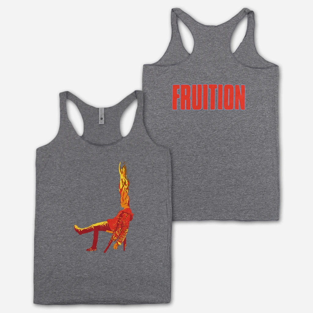 Fruition New Merch Flaming Man Women’s Grey Triblend Tank Top