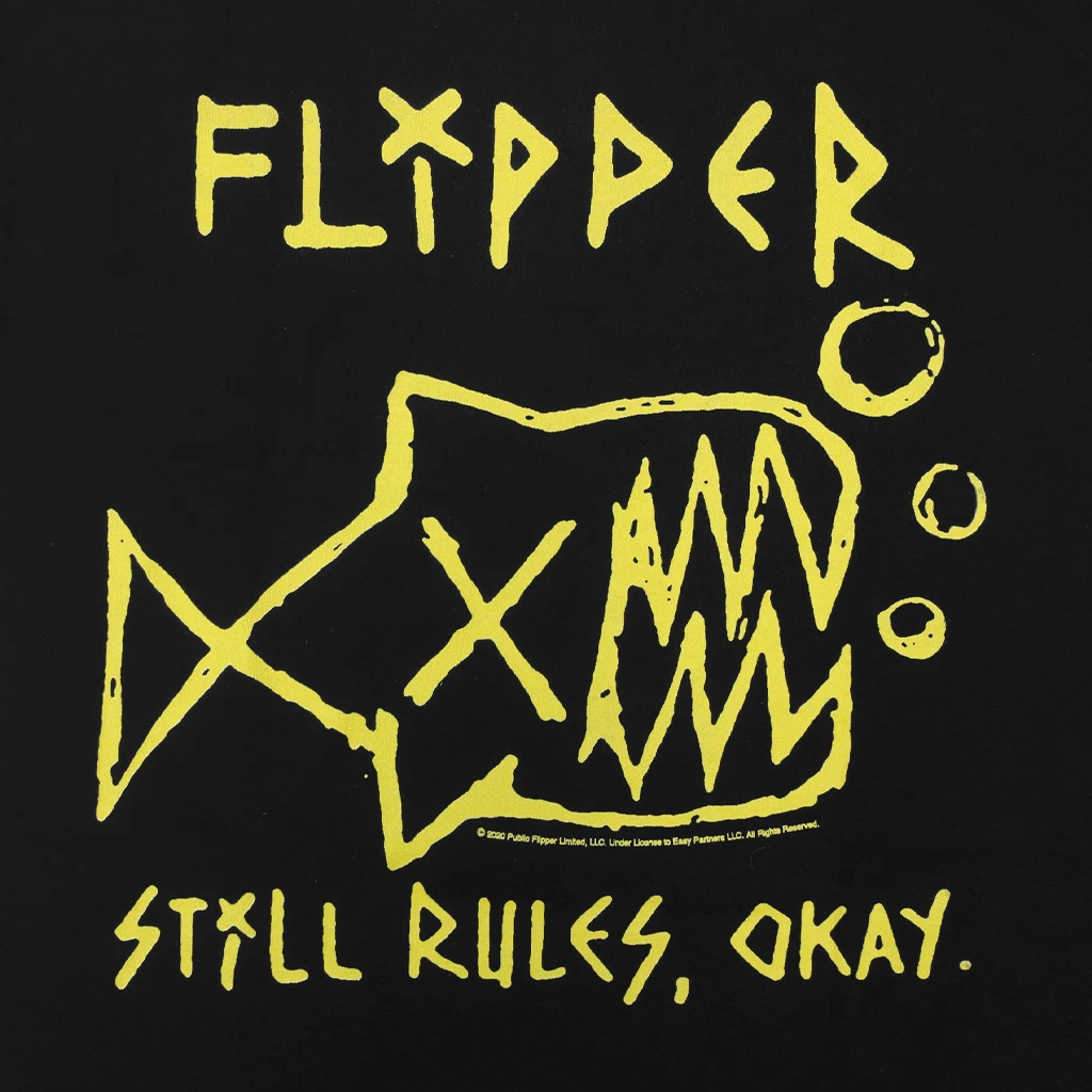 Flipper New Merch Still Rules Black T-Shirt