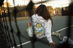 Disco Lines Flower Face Hoodie New Merch