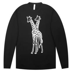 Giraffes? Giraffes! SUPERBASS!!!! Eco-Black Champ Pullover