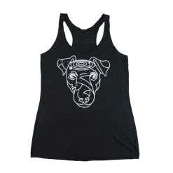 Edie Brickell & New Bohemians Hunter Logo Racerback Vintage Black Tank