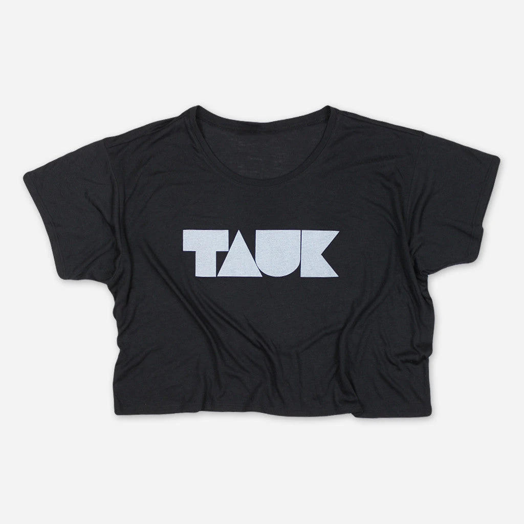 TAUK New Merch Headroom Logo Womens Black Crop Top