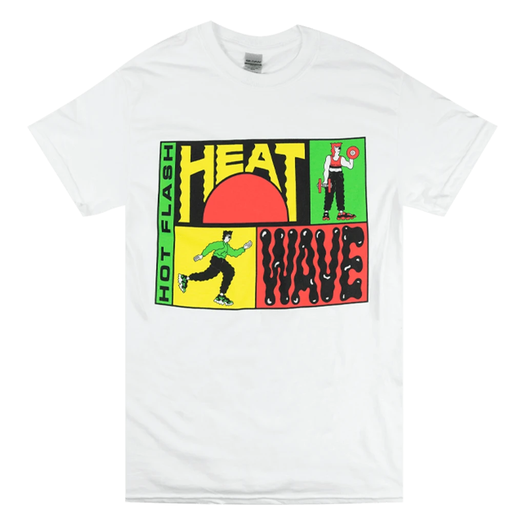 Hot Flash Heat Wave Exercise White T-Shirt
