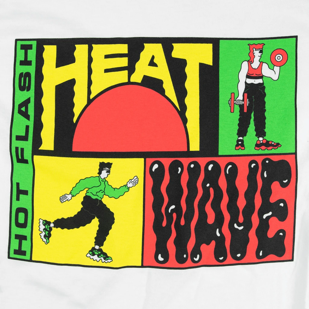 Hot Flash Heat Wave Exercise White T-Shirt
