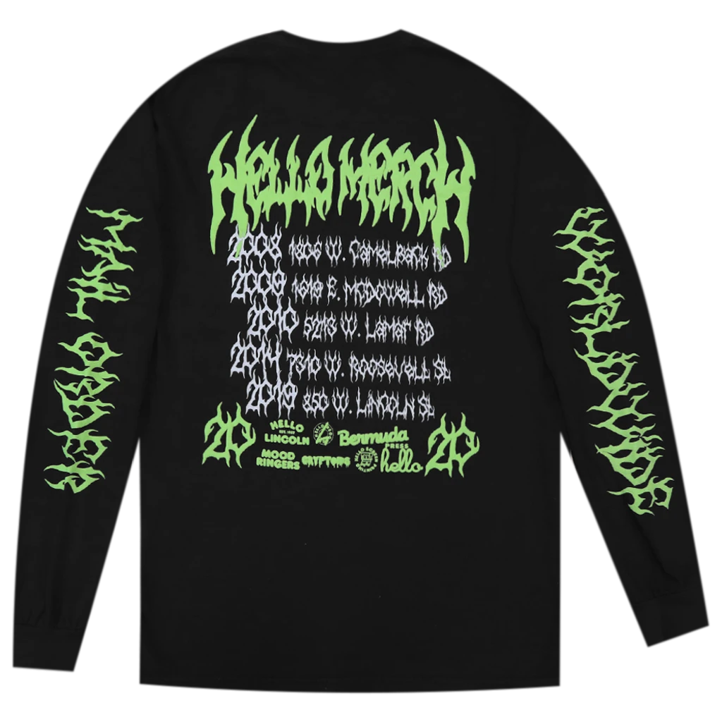 Hello Merch Hello Tarot Long Sleeve Puff & Glow T-Shirt