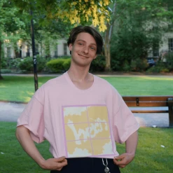 Her's New Merch Day Pink T-Shirt