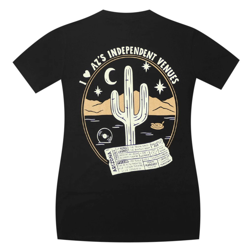 I Heart AZ's Venues Women's Black T-Shirt