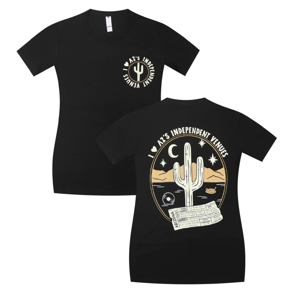 I Heart AZ's Venues Women's Black T-Shirt
