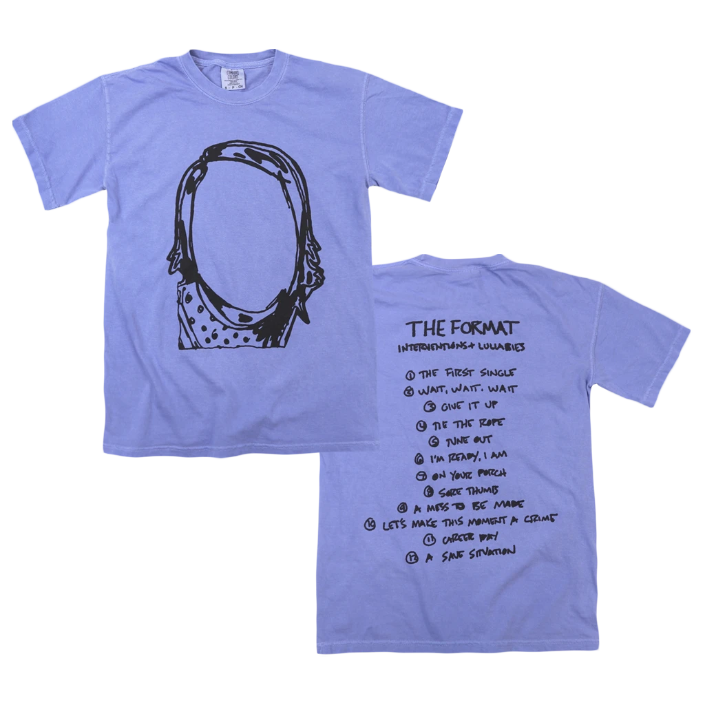The Format New Merch Interventions & Lullabies Periwinkle T-Shirt