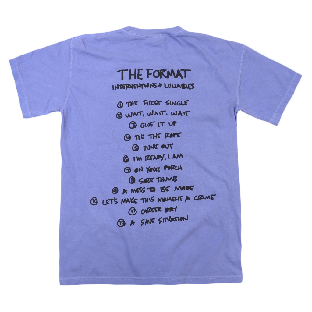 The Format New Merch Interventions & Lullabies Periwinkle T-Shirt