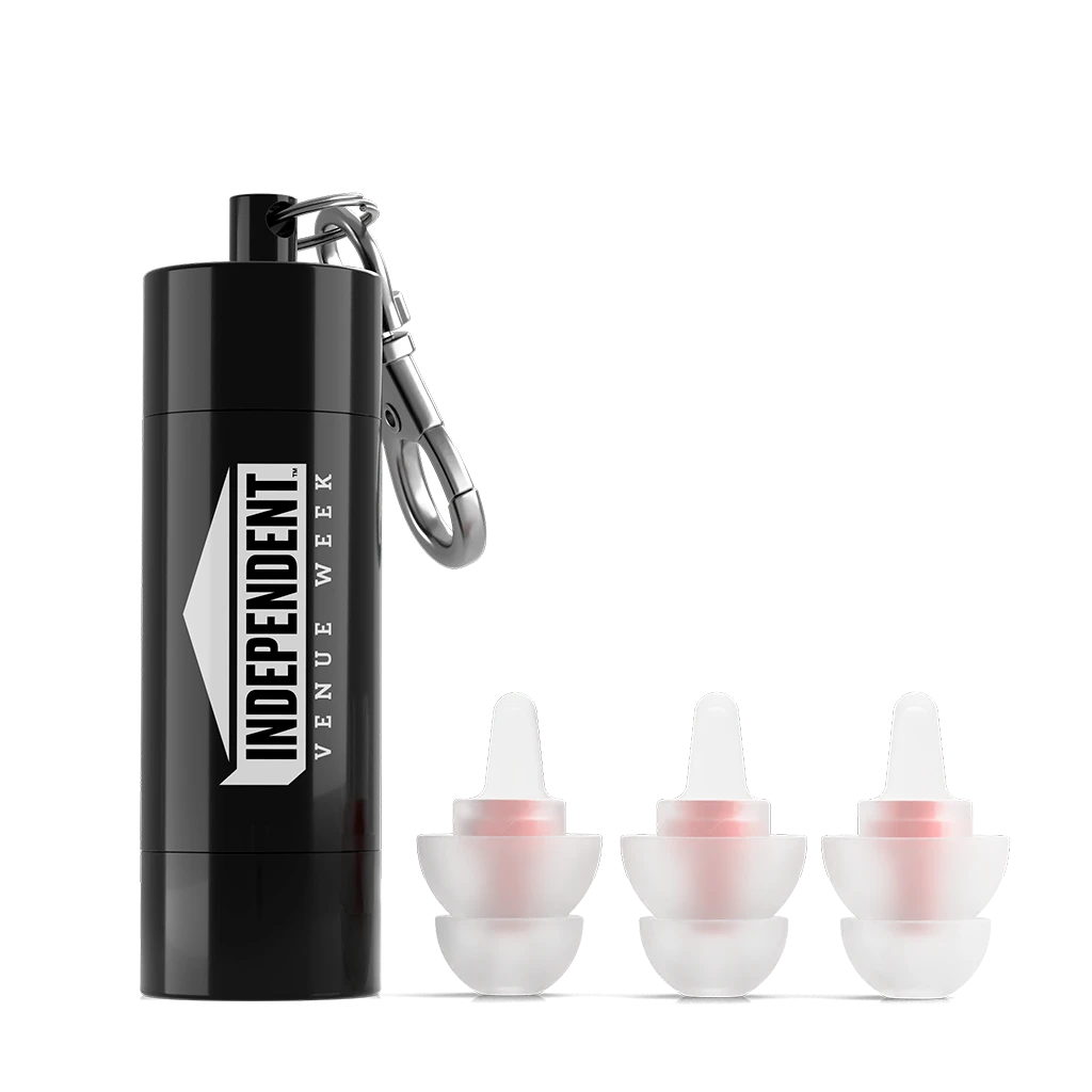Independent Venue Week Ear Plugs And Keychain New Merch