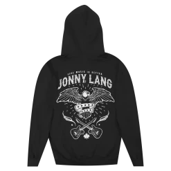 Jonny Lang Eagle Black Zip Hoodie New Merch