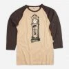 Katie Costello New Merch Kaleidoscope Machine Women's Brown Long Sleeve Raglan