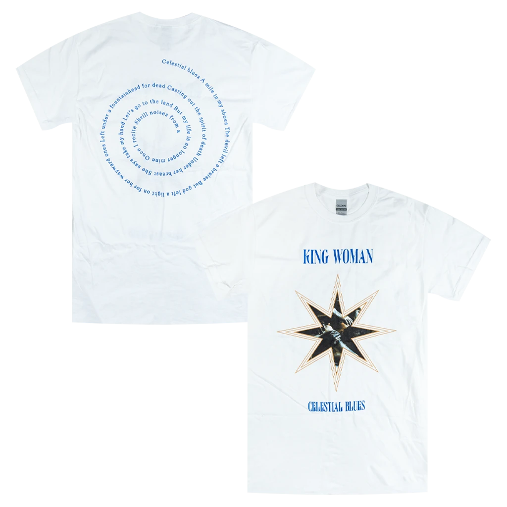 King Woman KW Celestial Blues White Short Sleeve
