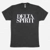 Delta Spirit Logo Black Tri-Blend