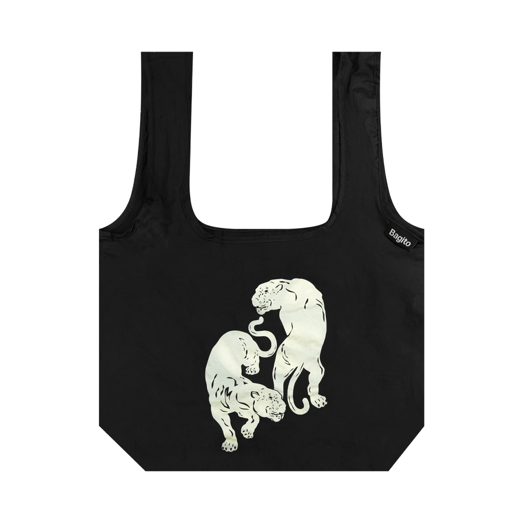Black Pumas Deluxe Double Pumas Reusable Shopping Bag