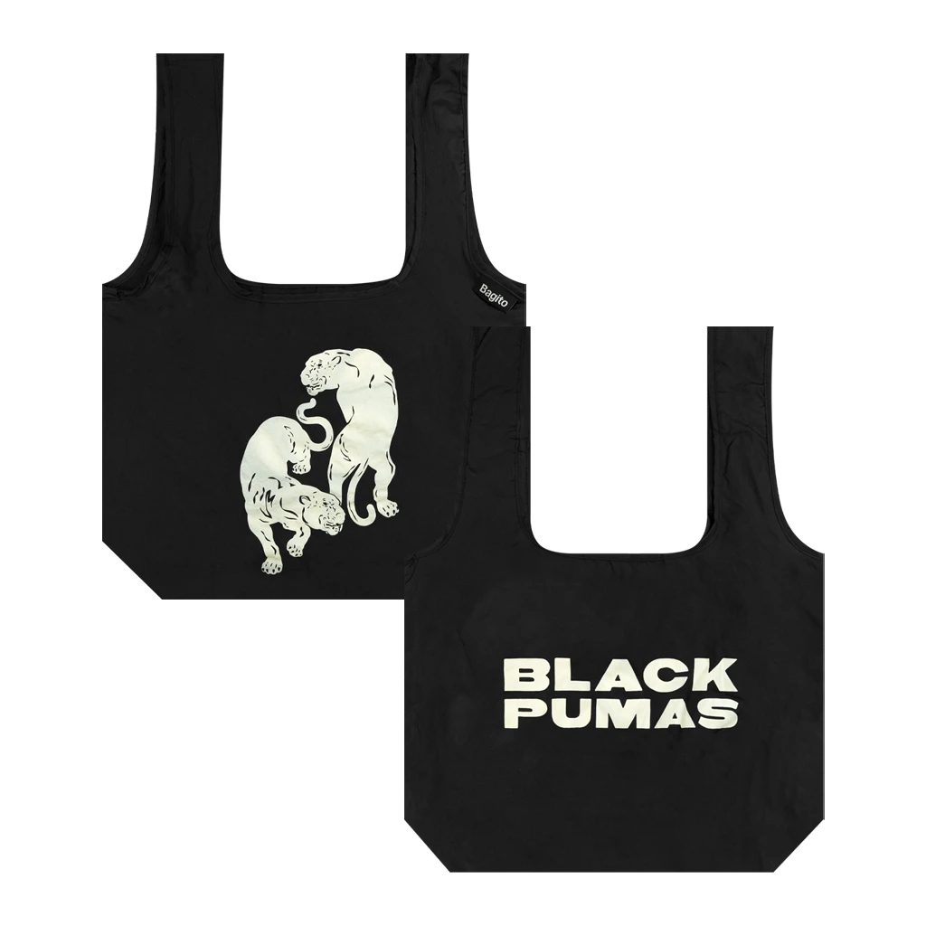 Black Pumas Deluxe Double Pumas Reusable Shopping Bag