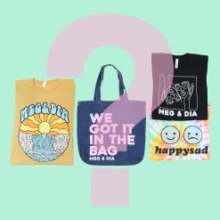 Meg & Dia New Merch Mystery T-Shirt & Tote Bundle