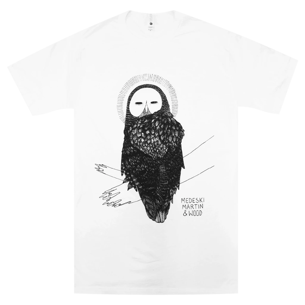 Medeski Martin & Wood New Merch Owl White T-Shirt