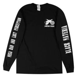 Mega Ran New Merch Black Materia Long Sleeve T-Shirt (No Back Print)