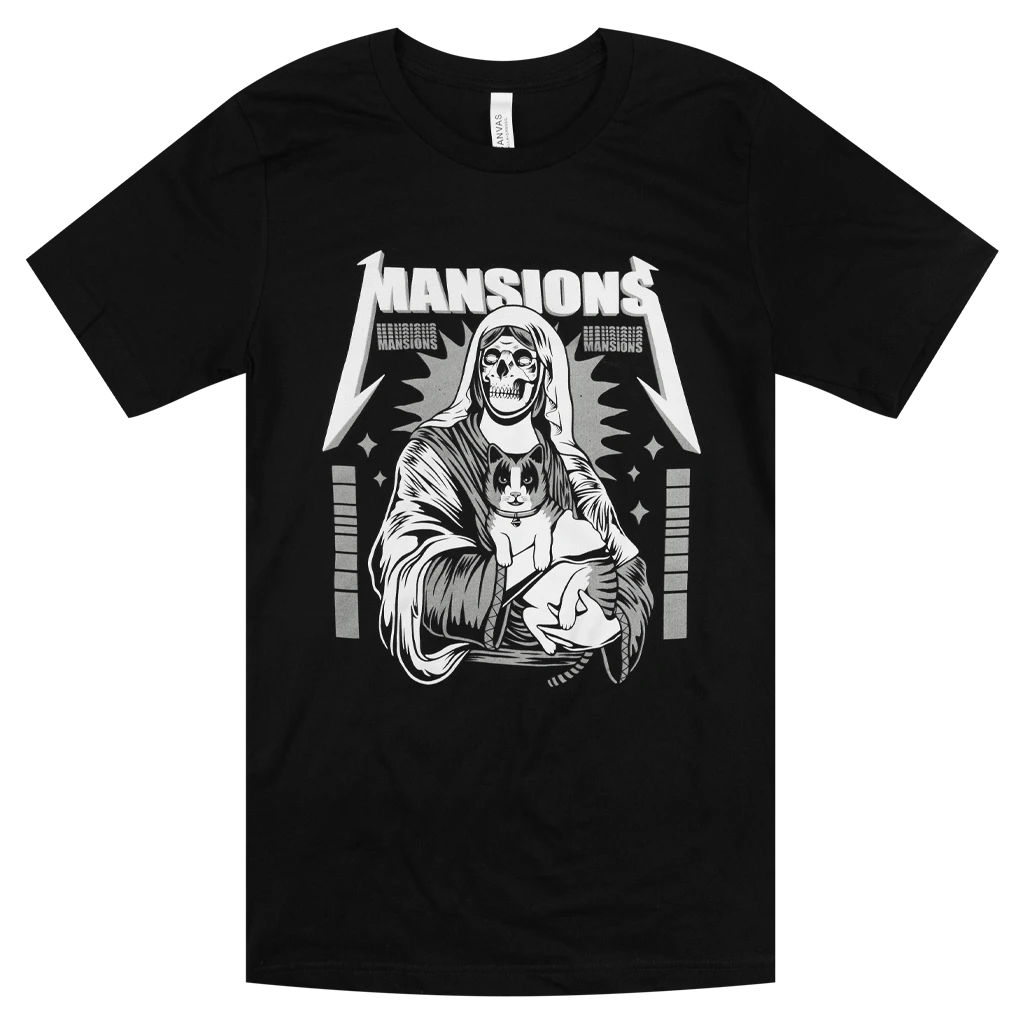 Mansions Meowtallica Black T-Shirt