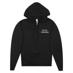 Metz Atlas Vending Black Zip Hoodie
