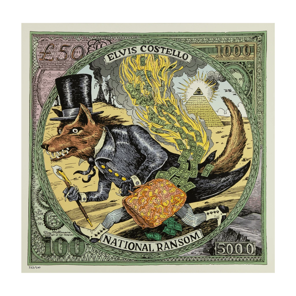 Elvis Costello National Ransom Poster
