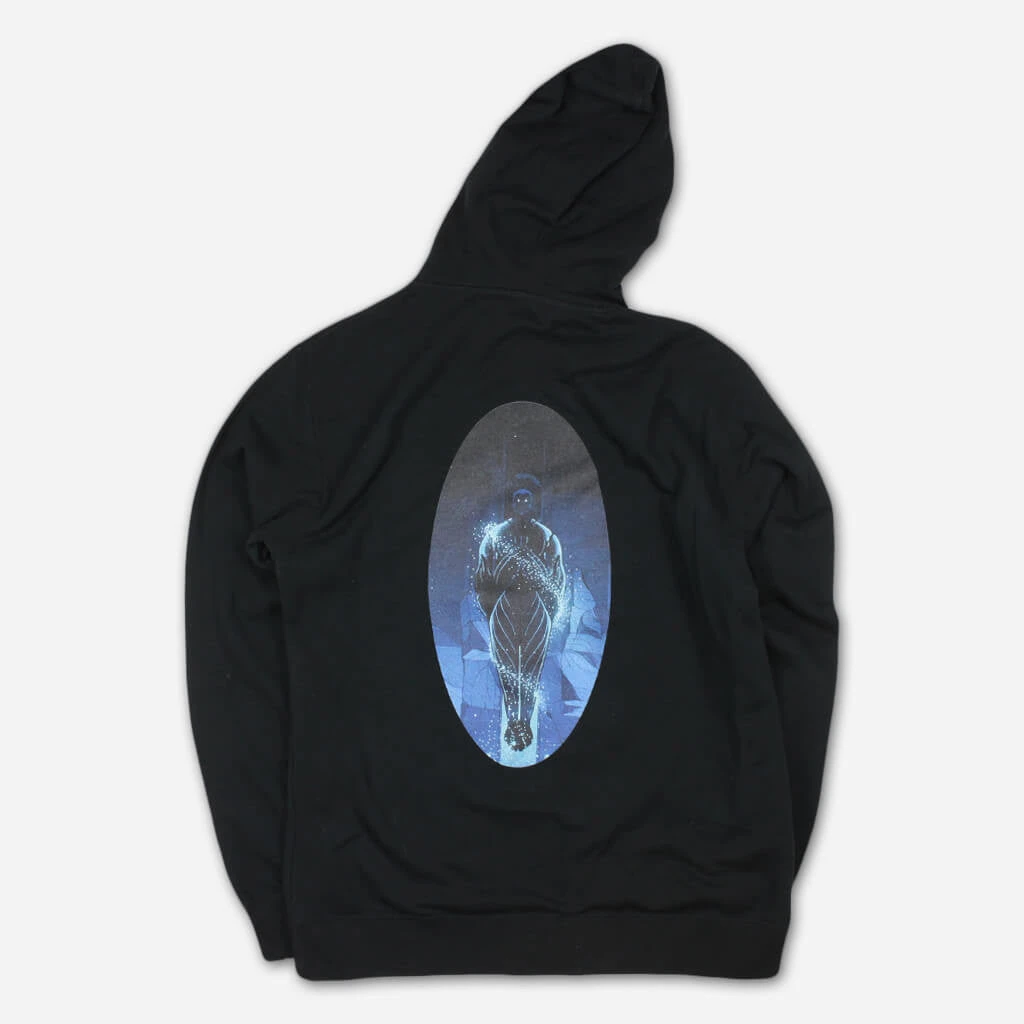 TAUK Sir Nebula Oval Black Zip Hoodie