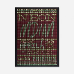 Neon Indian New Merch 2012 Metro / Chicago IL Poster