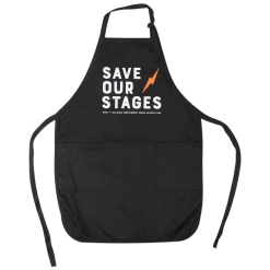 NIVA New Merch Save Our Stages Apron