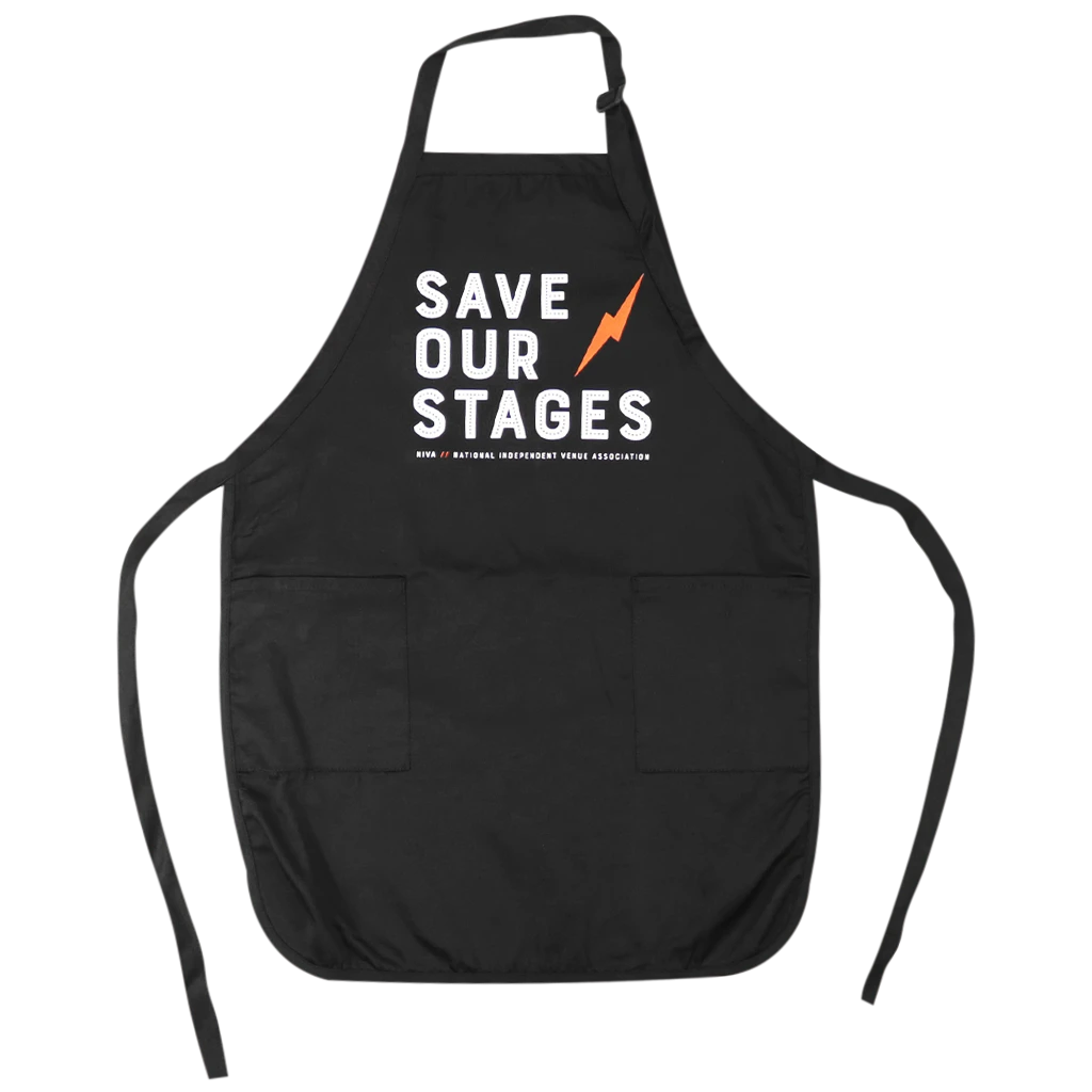 NIVA New Merch Save Our Stages Apron