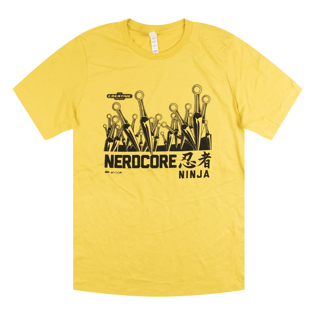 Mega Ran Nerdcore Ninja Yellow T-Shirt