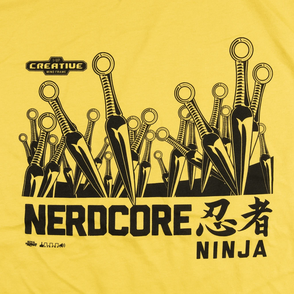 Mega Ran Nerdcore Ninja Yellow T-Shirt