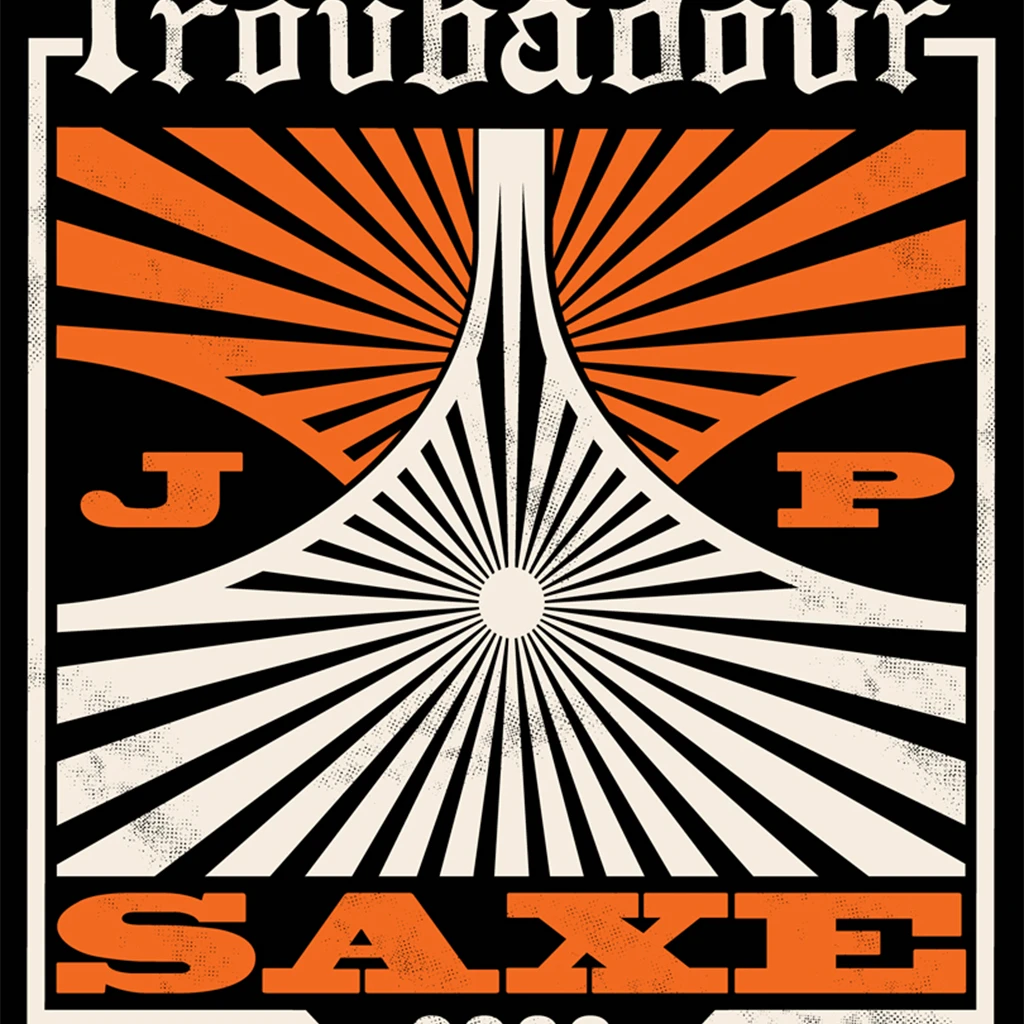 NIVA New Merch JP Saxe Live At Troubadour - Hand Screen-Printed Poster