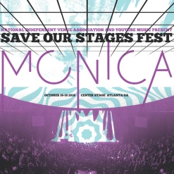 NIVA Monica Live At Center Stage - Hand Screen-Printed Poster