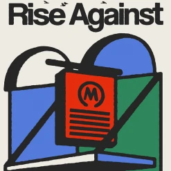 NIVA New Merch Rise Against Live At Metro - Hand Screen-Printed Poster