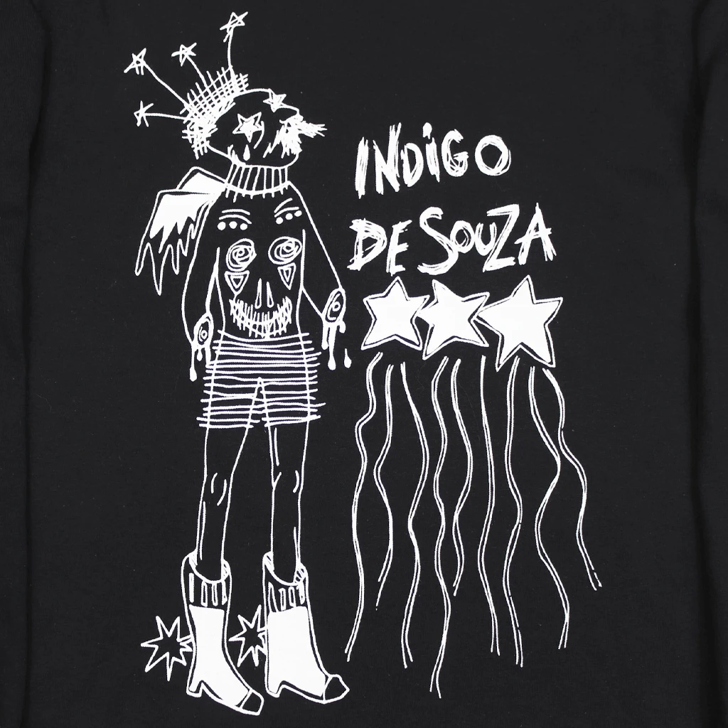 Indigo De Souza No Hands Black Long Sleeve T-Shirt