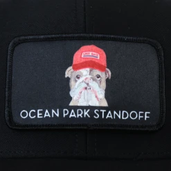 Ocean Park Standoff New Merch Thunder Black Trucker Snapback Hat