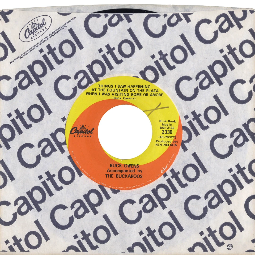 Buck Owens Accompanied By The Buckaroos New Merch Things I Saw Happening At The Fountain On The Plaza When I Was Visiting Rome Or Amore