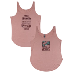 Northwest String Summit New Merch Peacock Pickin' Party Women's Pink Tank