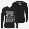 Red Sparowes Circles Black Long Sleeve T-Shirt New Merch